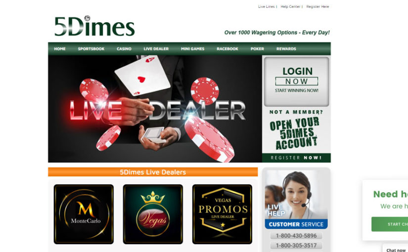 5 Dimes Live Dealer Casino Review
